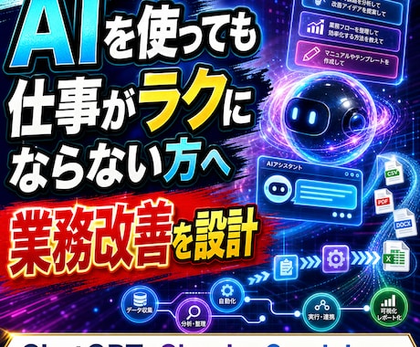 AIを活用した業務改善を提案します ChatGPT・Claude・Geminiの活用を整理します イメージ1