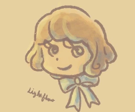 お花のようにやさしい雰囲気の女の子描きます 花や空の色を取り入れた色合いがこだわりです。 イメージ2