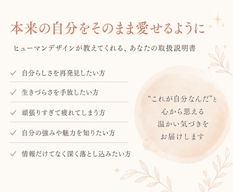 ヒューマンデザインで自分を愛せる鑑定書を届けます 完全オーダーメイド【6000字超の鑑定書＋スライド＋音声】 イメージ2