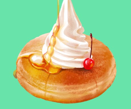 リアルタッチのお洒落なフードイラストを描きます ★印刷対応可能！★お店のメニューやチラシなどに最適です イメージ2