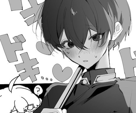 漫画風イラストを作成します トーンを貼ったような漫画風の作画の1枚絵を描きます イメージ1