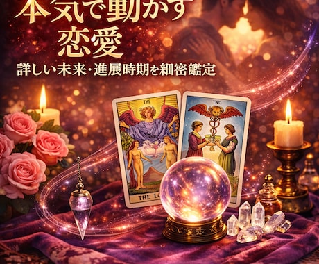 霊視タロット｜恋愛深掘り細密リーディングします お二人の未来・復縁・進展の細密リーディング イメージ1