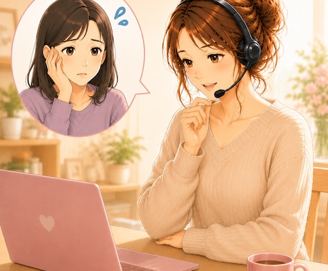 電話で気持ちを整理するお手伝いをします 年齢・相談内容問わず、お気軽にお話しください。 イメージ2
