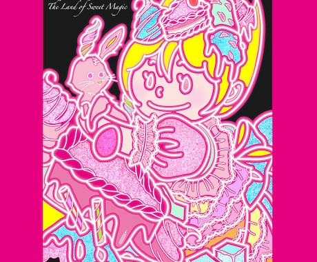 現役ドレスデザイナーがポップなイラストお描きします イメージ1