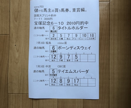 感じる馬券が、ポイント。重賞レース予想を公開します 霊感で勝馬BOX。危険回避と幸運来福。霊感を鍛えましょう。 イメージ1