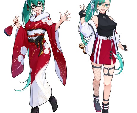 立ち絵・一枚絵・SDキャライラスト描きます 個人から商用、サムネ、アイコン、グッズなど幅広く イメージ2
