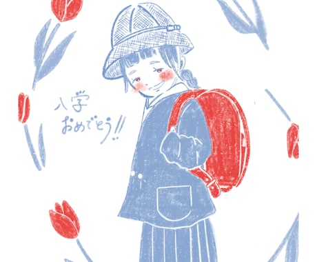 商用利用OK★2色でイラスト描きます シンプル<個性<お洒落　あなただけのイラストをお描きします！ イメージ2