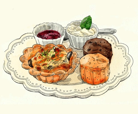 美味しそうでかわいい食べ物のイラスト描きます 【飲食店のメニューや挿絵・グッズに】 イメージ2