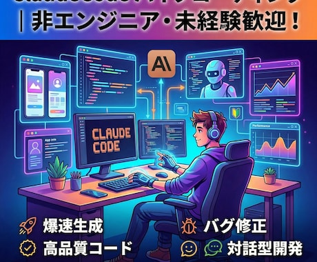 全4回★自分だけのオリジナルアプリを開発できます 【非エンジニア歓迎】バイブコーディングによる開発や業務効率化 イメージ1