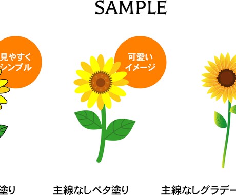 Illustratorで植物・果物イラスト作ります 拡大・縮小してもきれいなaiデータのイラスト作成！ イメージ2