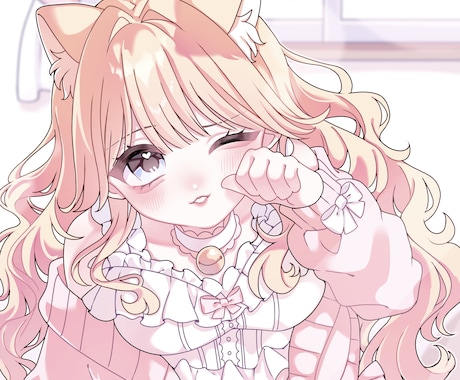 8月中特別価格♡きゅるきゅるなイラストを描きます アイコン・配信・グッズなどにおすすめ♡この際にぜひ！ イメージ1