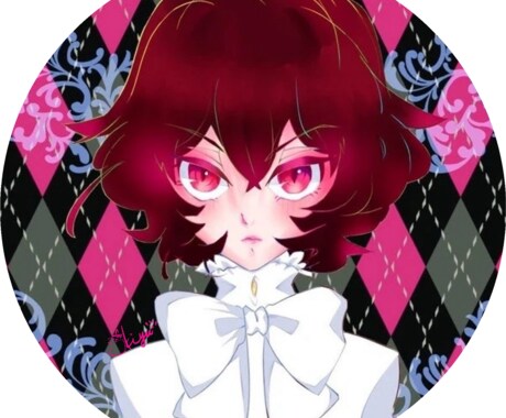デジタルイラストでアイコン作成致します 目ヂカラ強め！リクエストのバストアップのアイコン描きます! イメージ1