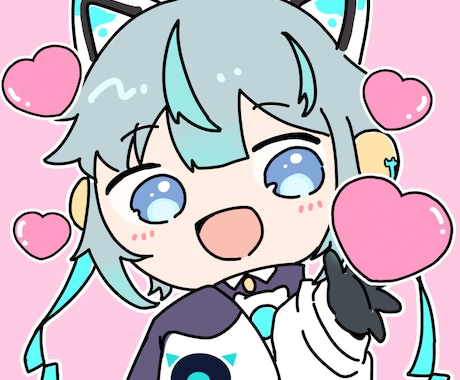 ポップで可愛い一枚絵お描きします ☆一枚絵・アイコン・サムネイルなどに！☆ イメージ2