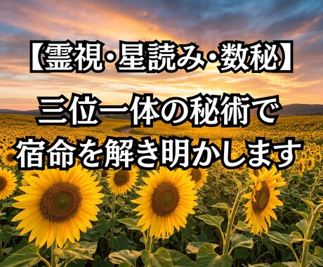 霊視と星読みで真実を紐解き好転への道を照らします 霊視と星読みで宿命を紐解く。文字数制限なしの濃密な鑑定書を。 イメージ2