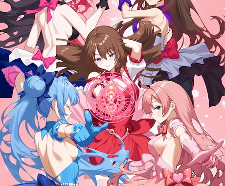 SNSアイコン用かわいいアニメイラスト描きます かわいいアニメ風イラストを丁寧に制作します イメージ1