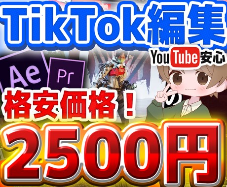 TikTokやShorts動画を編集します １本2500円の格安価格で高クオリティな動画編集します！ イメージ1