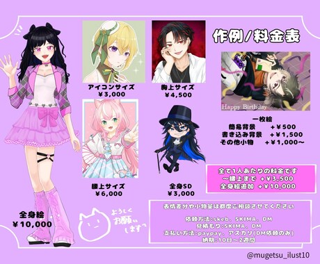SNSアイコンや1枚絵におすすめします 商用利用◎イラスト全般描きます！ イメージ2