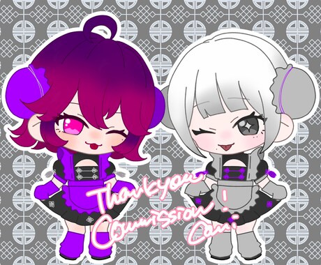 SNS等のアイコン可✨イラスト描きます かわいい ミニキャラ ちびキャラをアイコンにどうですか✨ イメージ2