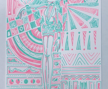 原画イラスト依頼受け付けます ハガキ大サイズでミリペンを使って素敵な絵を描いています！ イメージ2