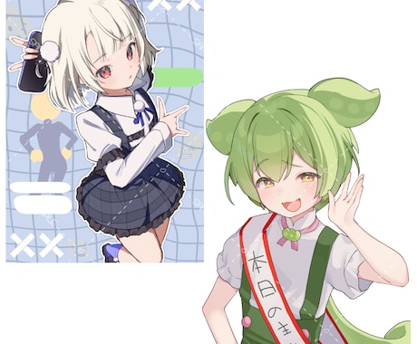 柔らかいかわいいイラスト制作します 柔らかさ表情を活かしたイラスト制作 イメージ2