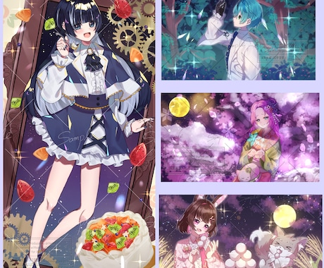 商用利用可。SNSなどで使用可能なイラスト描きます 迅速かつ丁寧に。様々な活動で使用するイラストが必要な方へ。 イメージ2