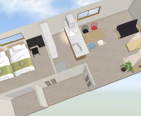 建築士が家具レイアウトお考えします 住宅・カフェ・お部屋を暮らしやすく★レイアウト図面作成 イメージ2