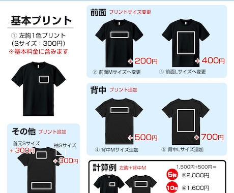 オリジナルTシャツ作成、デザイン、プリントします 修正無制限・Tシャツ10枚セット 枚数変更可。送料込み価格！