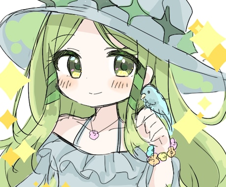 かわいい女の子を描きます ゆるい主線のかわいさ特化イラスト イメージ1