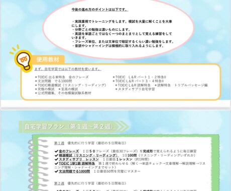 １ヶ月集中コース！英語学習をフルコーチングします 【毎日学習フォロー】【質問無制限】TOEIC・英検にも対応 イメージ2