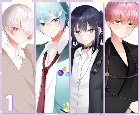 TRPGもVTuberもOK！可愛い立ち絵作ります 好きな絵柄を選ぶだけ！追加料金無し！最短４日で納品可 イメージ2