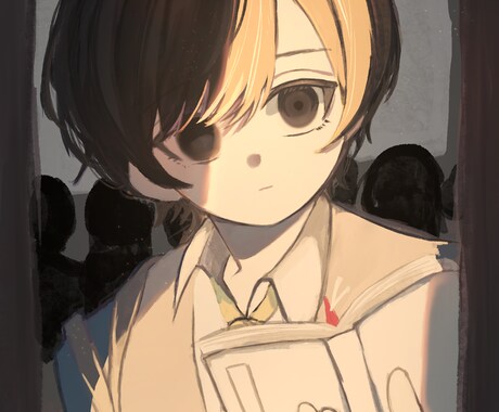 暗めのイラスト描きます 厚塗りや暗いイラスト等をお求めの方に イメージ2