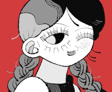 SNSのアイコンを制作致します ダークポップな絵がお好きな方以下がでしょうか。 イメージ1