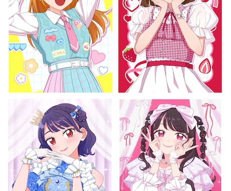アニメ風のかわいいイラストお描きします アイコン、立ち絵、配信用など用途に合わせて制作します！ イメージ2