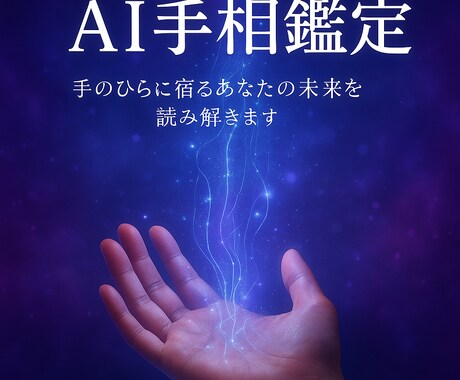 あなたの手相から恋愛・金運・未来をAIで鑑定します 心が少し軽くなる、癒しの鑑定をあなたに イメージ1