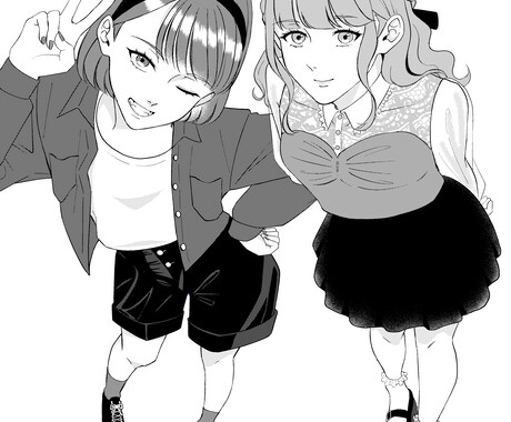 主に男の子をモノクロで描きます 10代~20代を対象にカッコイイ系のイラストを描きます イメージ2
