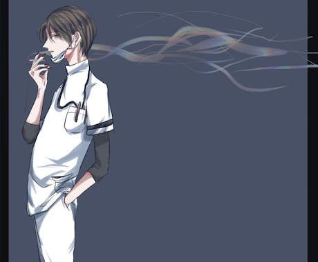 アイコンや表紙絵など受け付けます 綺麗な絵をお届けします。美人系の男性が特に得意です。 イメージ2