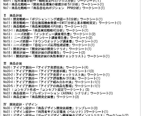 新商品企画設計の実践ワークシート５０選を提供します 事業企画開発で、実務作業の実践内容をランクup！座右の指南集 イメージ2