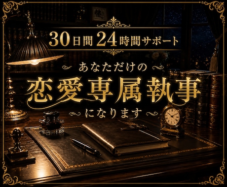 30日間あなた専属の恋愛執事になります あの人との関係修復を全力でサポートします イメージ2