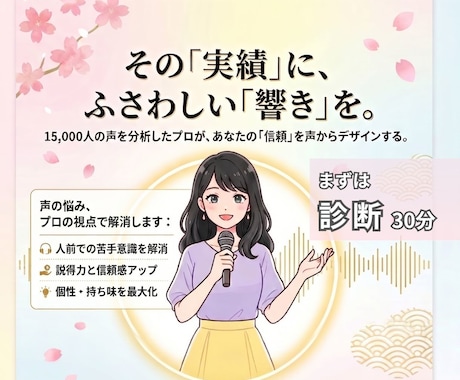 声の印象と話し方を底上げします キャリアにふさわしい説得力のある声を育てるトレーニング イメージ1