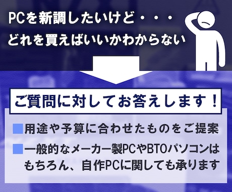 PC購入のお手伝いをさせて頂きます 初心者でも安心！あなたに最適なPCを提案します！ イメージ2