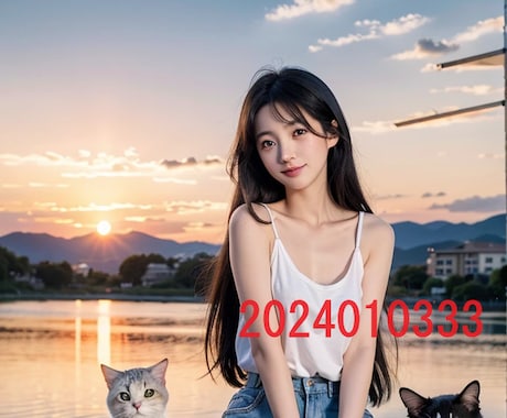 AIで作成した女子高生とネコの写真を販売します 実写では撮影や商用利用が難しい、女子高生とネコのAI写真販売 イメージ1