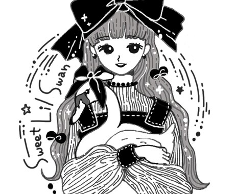 あなたを可愛いイラストにしてアイコンを書きます シンプルで可愛いキャラクターに！ イメージ1