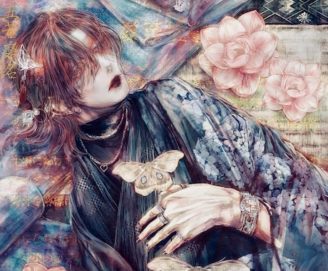 耽美な人物画を描かせていただきます 【初出品価格】アイコン、サムネ、MV、表紙絵、挿絵など イメージ1