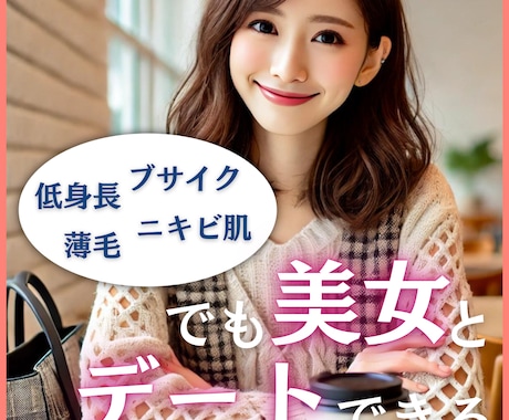 外見に自信なくても女が惚れるメッセージ教えます イケメンじゃなくても女心を動かしデートに行くメッセ術 イメージ1