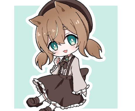 シンプルでかわいいSDイラスト作成します 最短3日でアニメ塗りで可愛いSDイラストの作成をいたします！ イメージ2