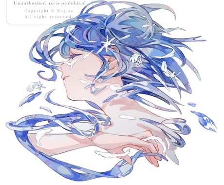 アナログタッチで透明感の溢れる絵を描きます 水彩風の質感を活かした、見応えのある一枚に仕上げます。 イメージ2