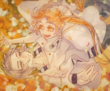 期間限定料金・綺麗なイラスト作成します 綺麗で儚げな人物絵・CP絵(NL/GL) イメージ1