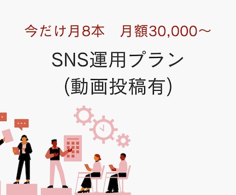 限定価格｜SNS運用＆動画投稿をまとめて代行します SNS運用の実績拡大中！1月迄限定で“特別価格”にてご提供 イメージ1
