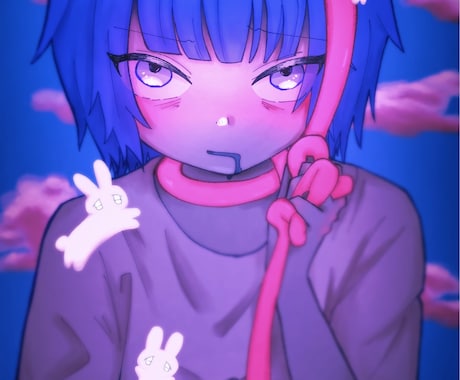 ポップ〜ダークなイラストまで！イラストお描きします SNS、アイコン、一枚絵、動画配信、サムネイルなど！ イメージ1