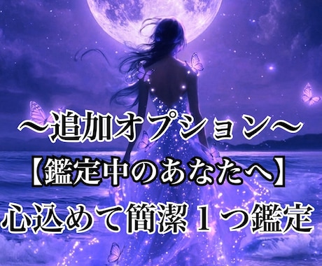 追加オプションます ご依頼中の方限定の質問１つ簡潔鑑定 イメージ1